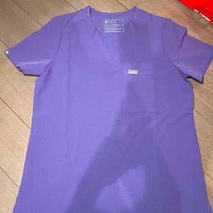 Figs Lavendar Small Scrub Top